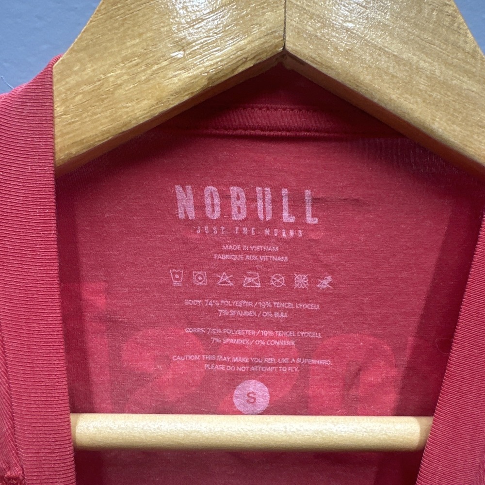 NOBULL CrossFit Seminar Staff T-Shirt Mens Small Red Short Sleeve Athletic Tee - Picture 2 of 4